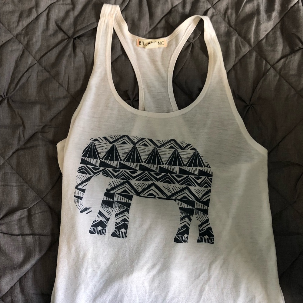 Billabong Racerback Elephant Tank Top